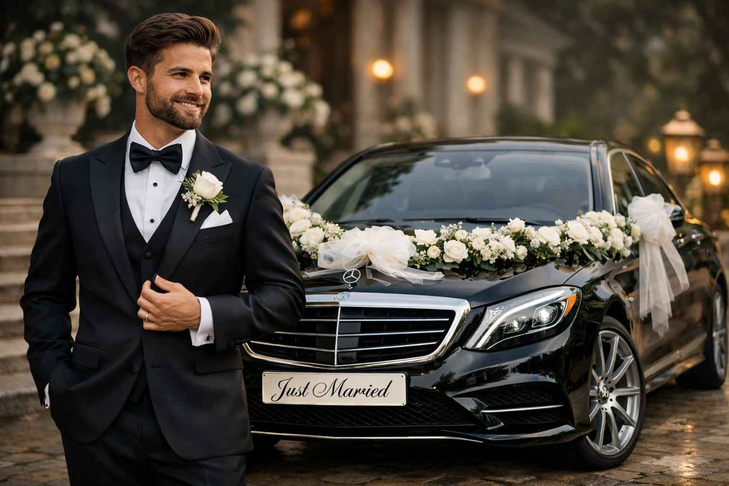 weeding luxury car